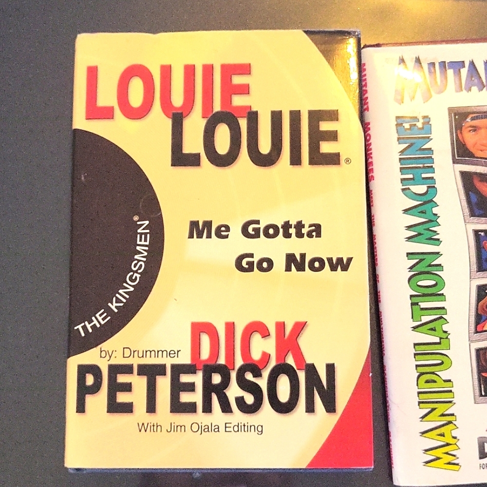 2 Signed Autograph Book. Louie Louie and Mutant Monkees